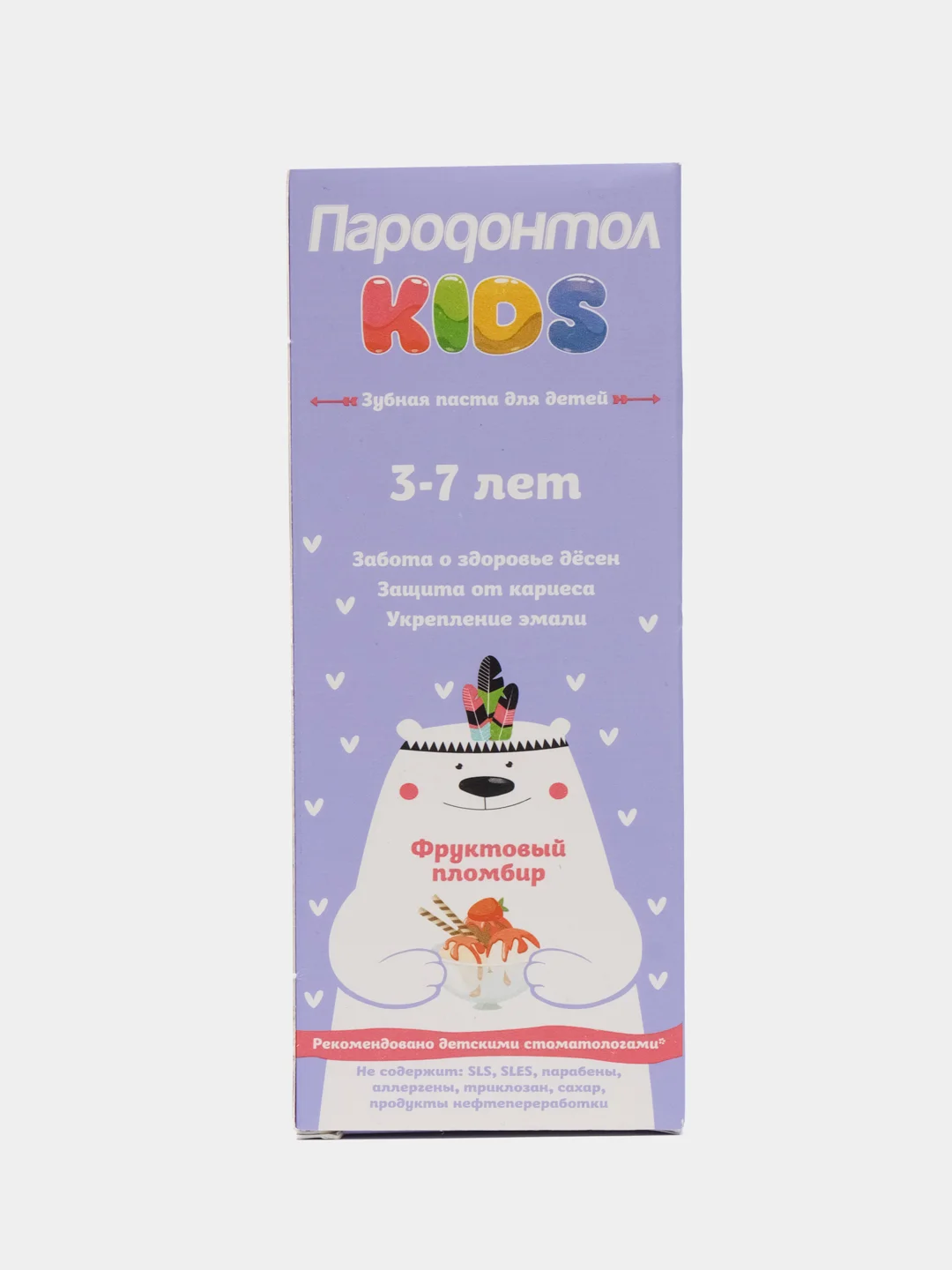 Зубная паста СВОБОДА Пародонтол Kids фруктовый пломбир 3-7, 62 г