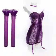 Фиолетовый сексуальное белье кружевное