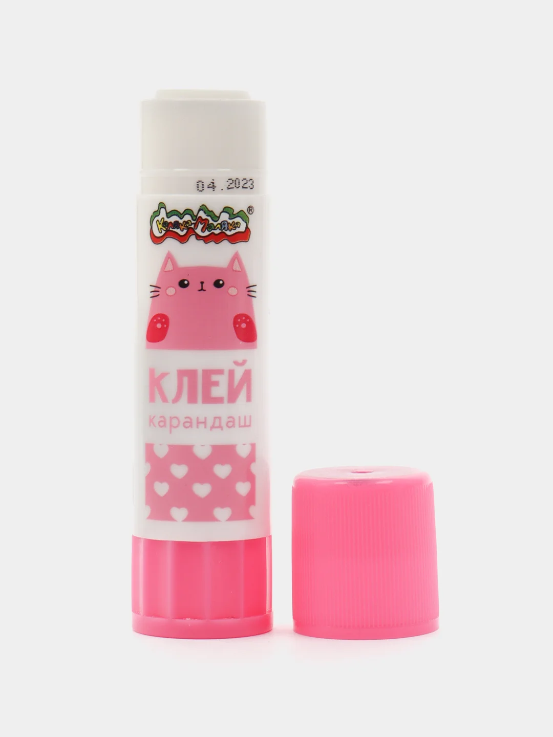 Розовый клей карандаш Зверята 15 г