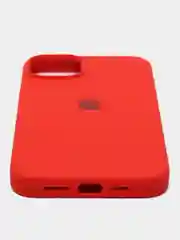 Красный чехол силиконовый Silicone Case iPhone 14 / 14 Plus / 14 Pro / 14 Pro Max, закрытый низ