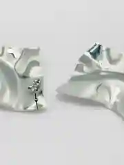 Серебряный серьги женские, серьги массивные, квадратные