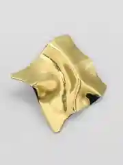 Золотой серьги женские, серьги массивные, квадратные