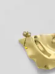 Золотой серьги женские, серьги массивные, квадратные