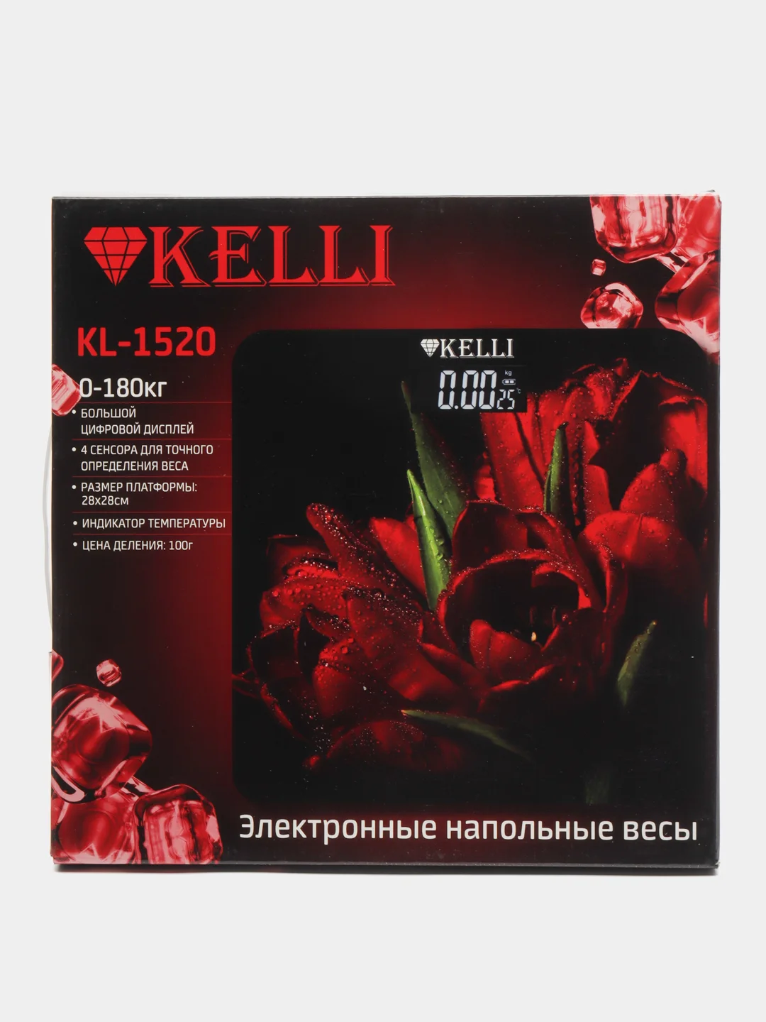 Коричневый весы напольные электронные KELLI KL-1511, 1512, 1513, 1514, 1520