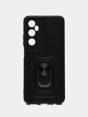Чехол Realme C65  противоударный, с металлической подставкой кольцом