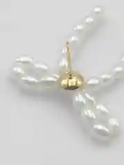 Серьги бантики, серьги жемчужные, серьги женские