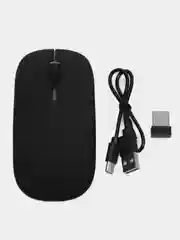 Серебряный мышь компьютерная беспроводная, ультратонкая c подсветкой Bluetooth
