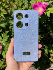 Сиреневый силиконовый чехол the bling world для Xiaomi Redmi Note 13 Pro 4G и Poco M6 Pro 4G