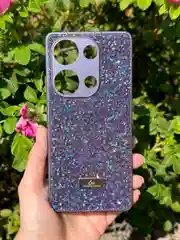 Сиреневый силиконовый чехол the bling world для Xiaomi Redmi Note 13 Pro 4G и Poco M6 Pro 4G