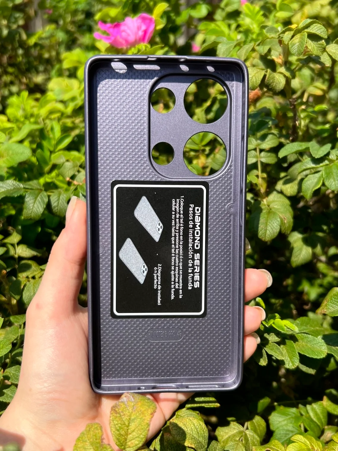 Фиолетовый силиконовый чехол the bling world для Xiaomi Redmi Note 13 Pro 4G и Poco M6 Pro 4G