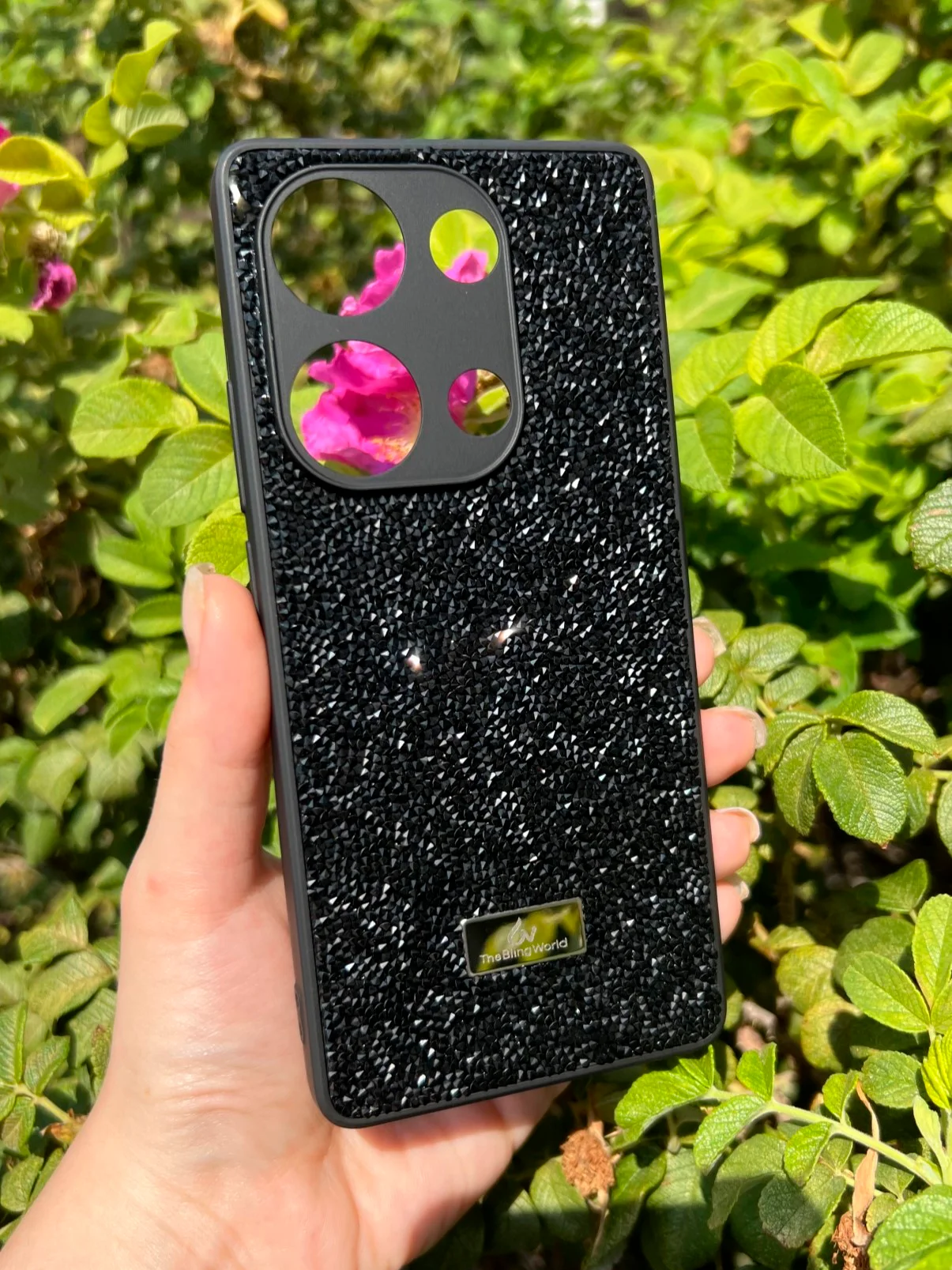 Черный силиконовый чехол the bling world для Xiaomi Redmi Note 13 Pro 4G и Poco M6 Pro 4G