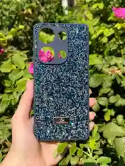 Темно-синий силиконовый чехол the bling world для Xiaomi Redmi Note 13 Pro 4G и Poco M6 Pro 4G