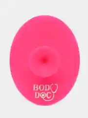 Фуксия силиконовая щеточка спонж для умывания лица и СПА BodyDoc, детский массажер для головы