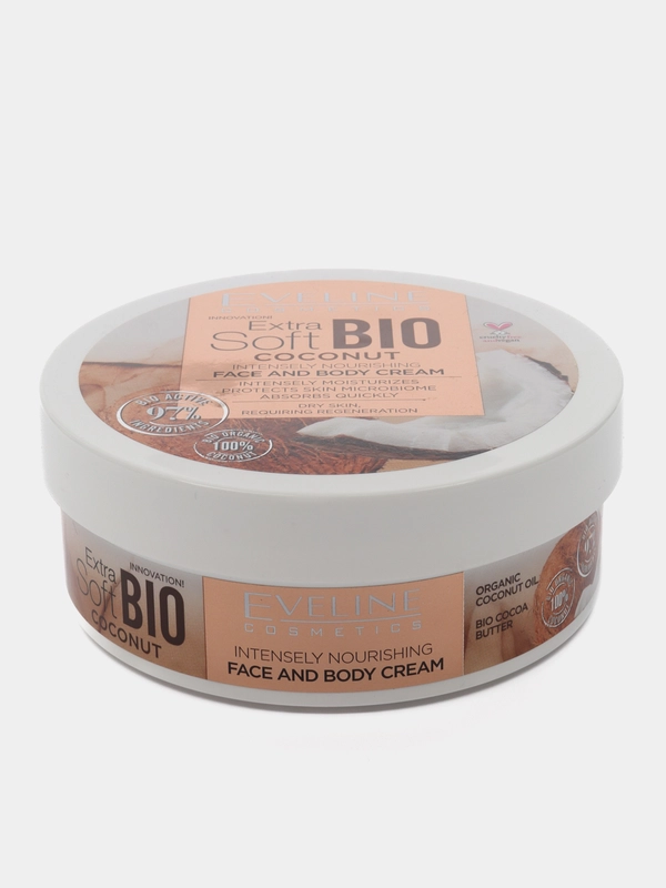 Крем для лица и тела 2 вида Eveline Cosmetics EXTRA SOFT BIO 200мл