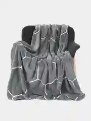 Синий меланж плед бамбуковый,светящийся в темноте,Размер - 180/200