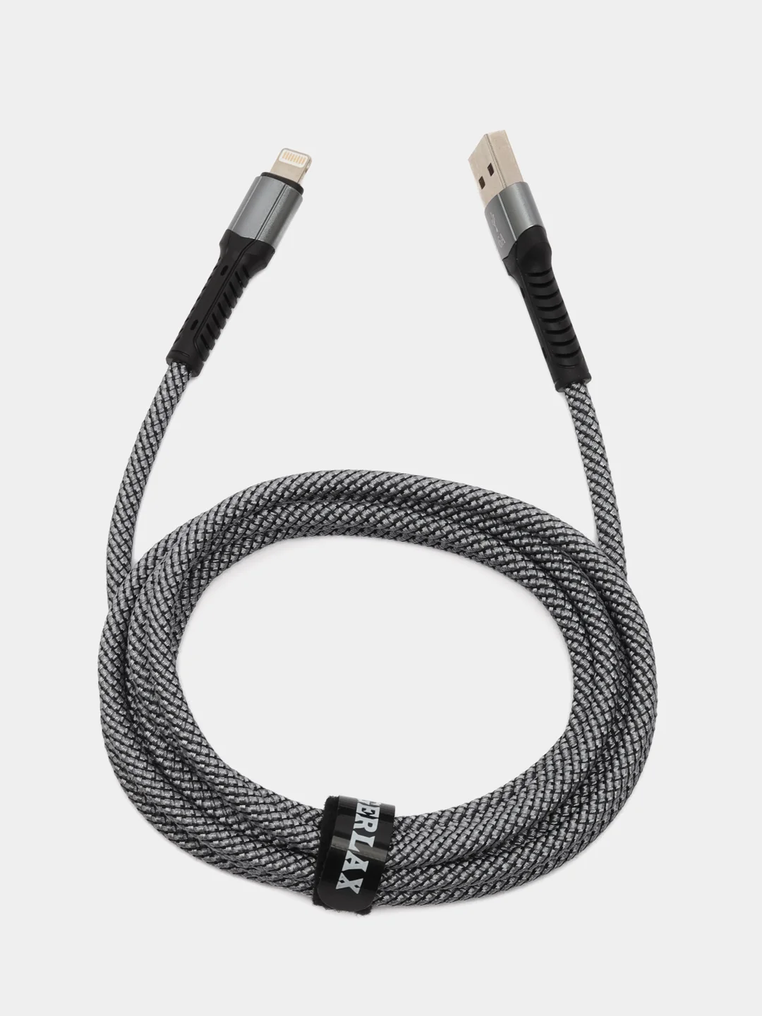 Зарядный кабель плетеный для Айфона iPhone, 2 метра, Lightning, 6А, для быстрой зарядки