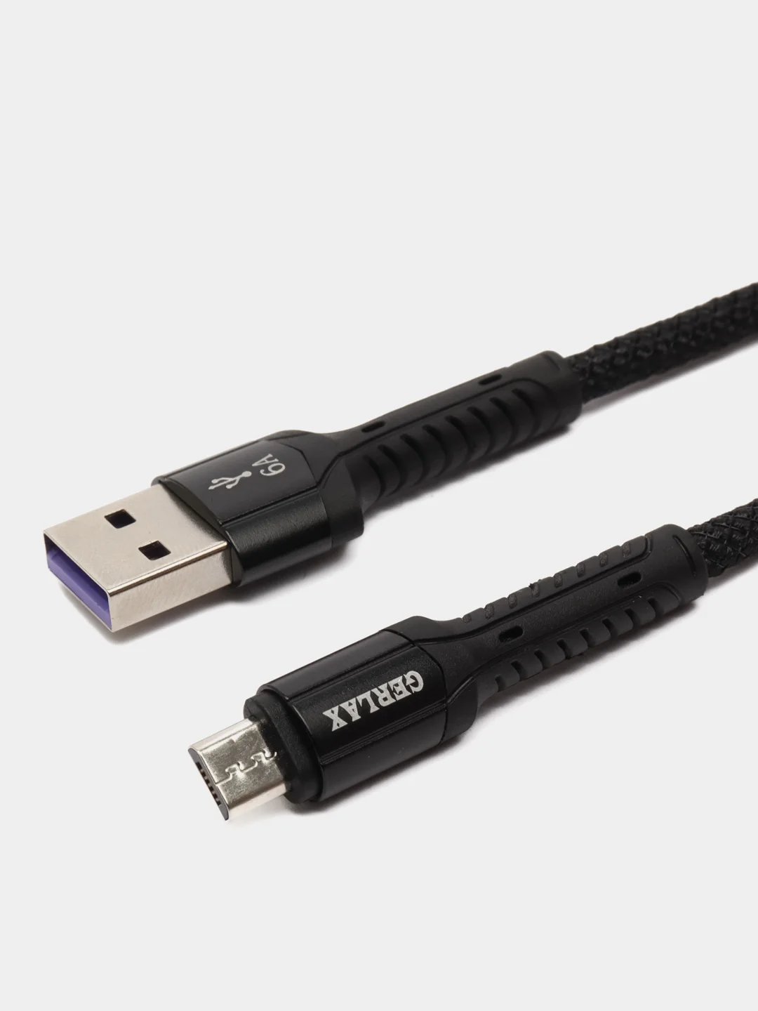 Зарядный кабель плетеный для Android 2 метра Micro USB нейлон 6А для быстрой зарядки