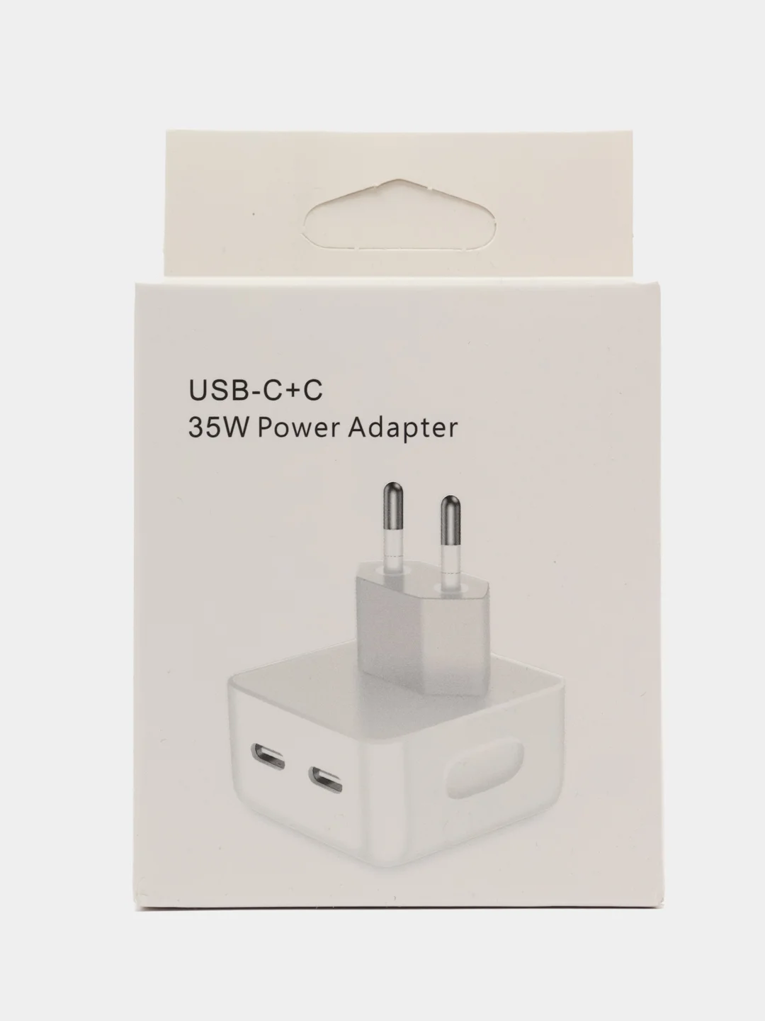 Блок питания на 2 USB Type-C, быстрая зарядка 35W C+C адаптер