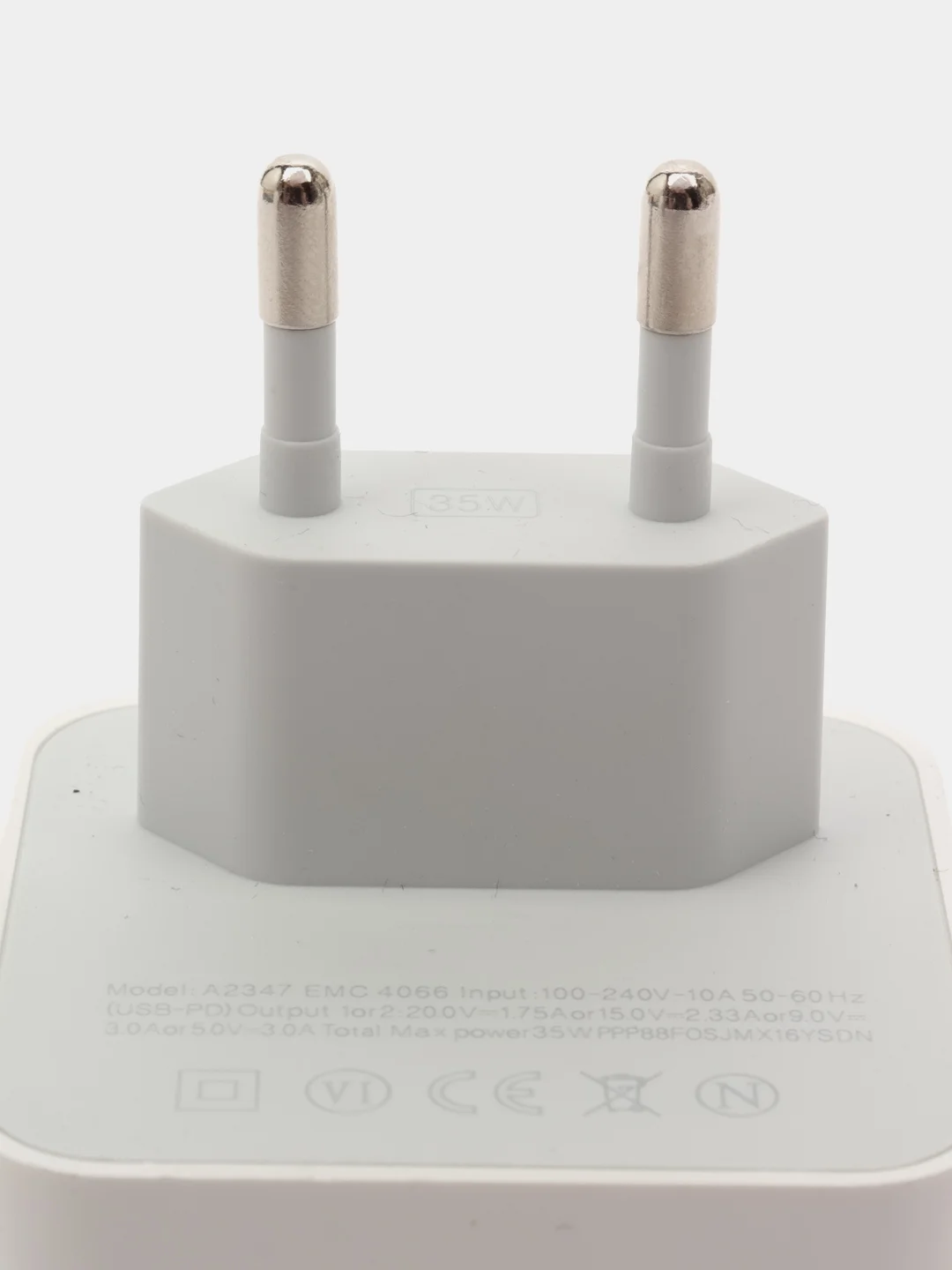 Блок питания на 2 USB Type-C, быстрая зарядка 35W C+C адаптер