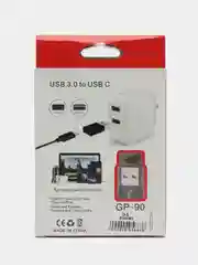Переходник USB Type-C на USB-A OTG 3.0, адаптер-переходник