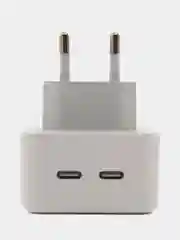 Блок питания на 2 USB Type-C, быстрая зарядка 35W C+C адаптер