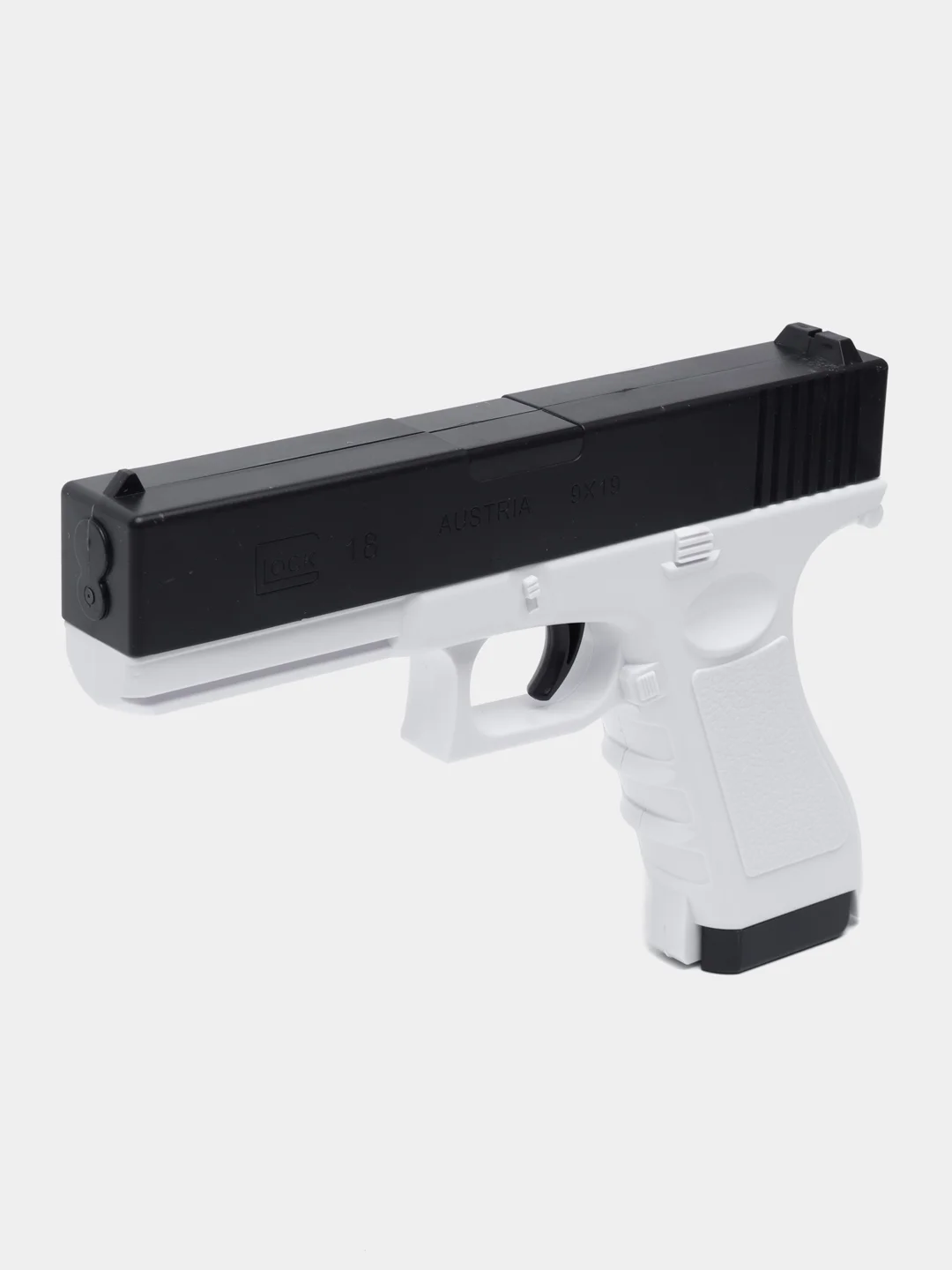 Темно-синий водный пистолет детский GLOCK WATER GUN электрический на аккумуляторе / Детский пистолет