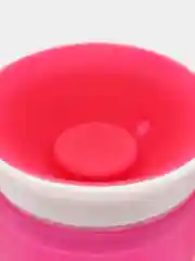 Розовый детский поильник - кружка с крышкой-непроливайкой и ручками для детей
