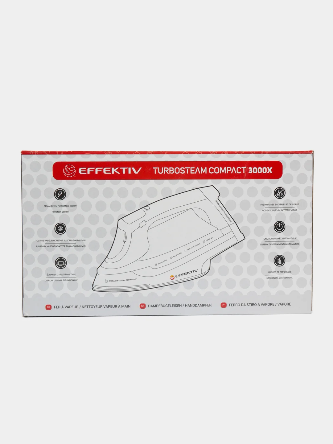 Утюг со встроенным парогенератором TurboSteam 3000X