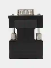Черный портативный адаптер переходник конвертер HDMI - VGA