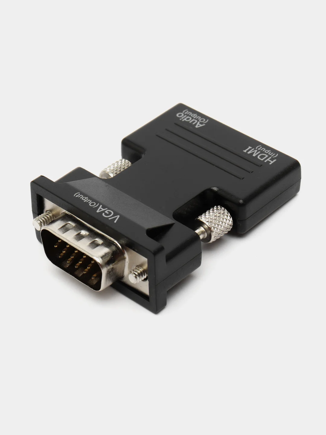 Черный портативный адаптер переходник конвертер HDMI - VGA