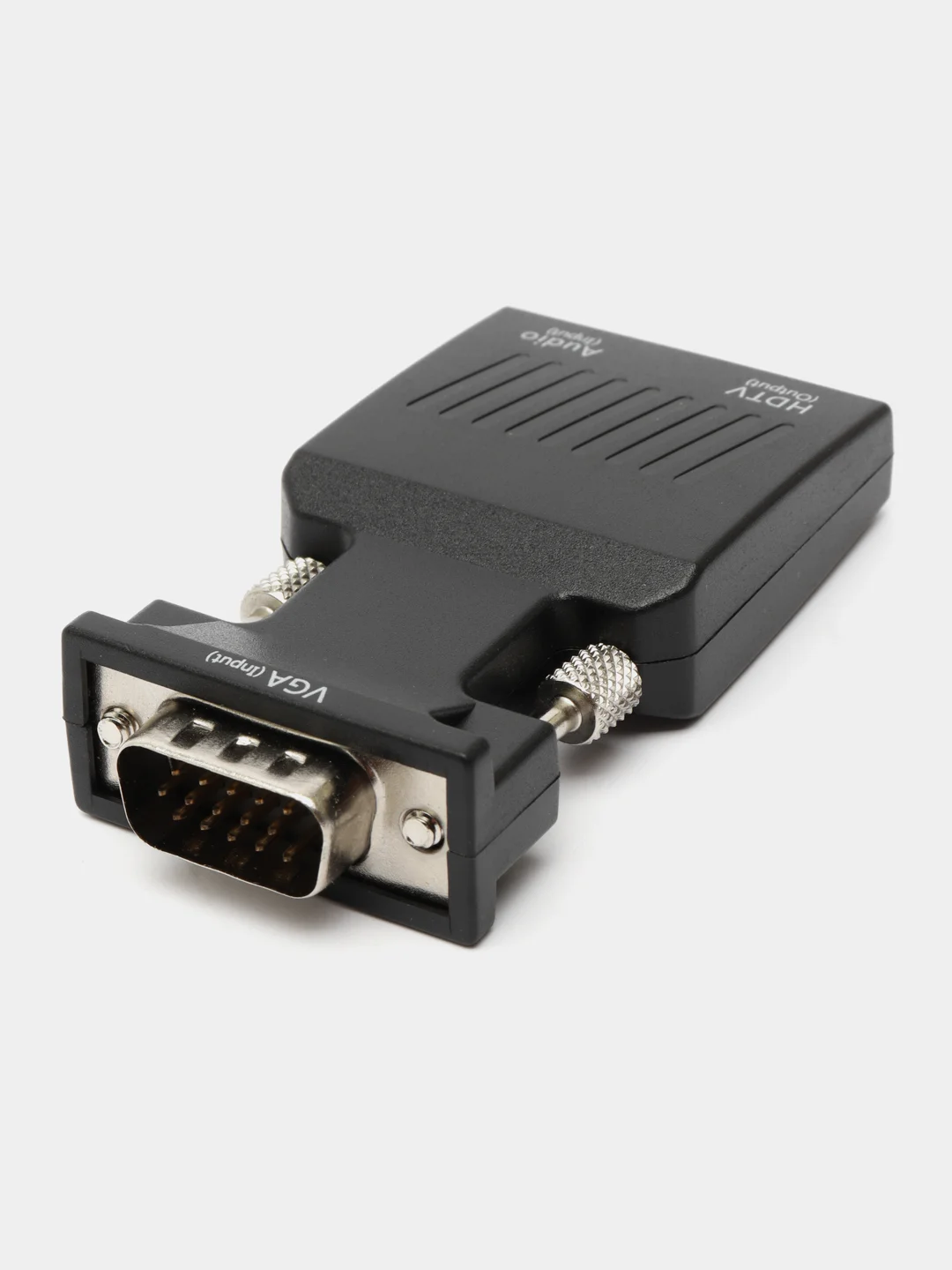 Бежевый портативный адаптер переходник конвертер HDMI - VGA