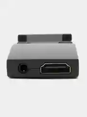Бежевый портативный адаптер переходник конвертер HDMI - VGA