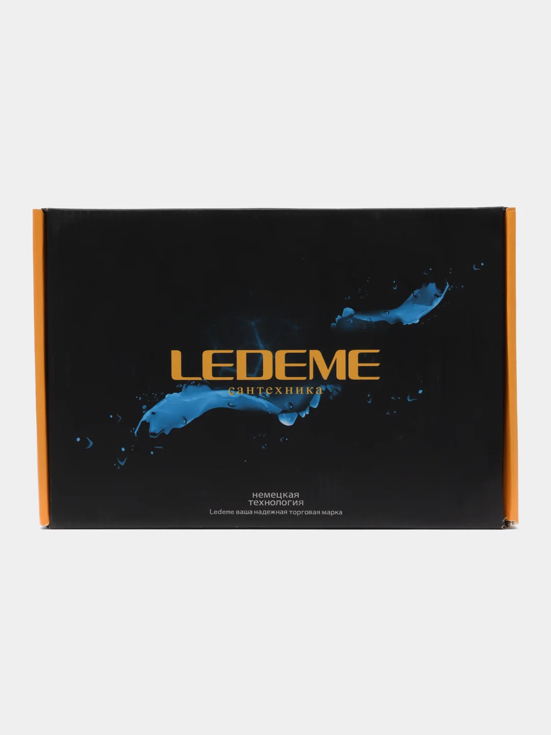 Белый смеситель  для умывальника латунный Ledeme L1099