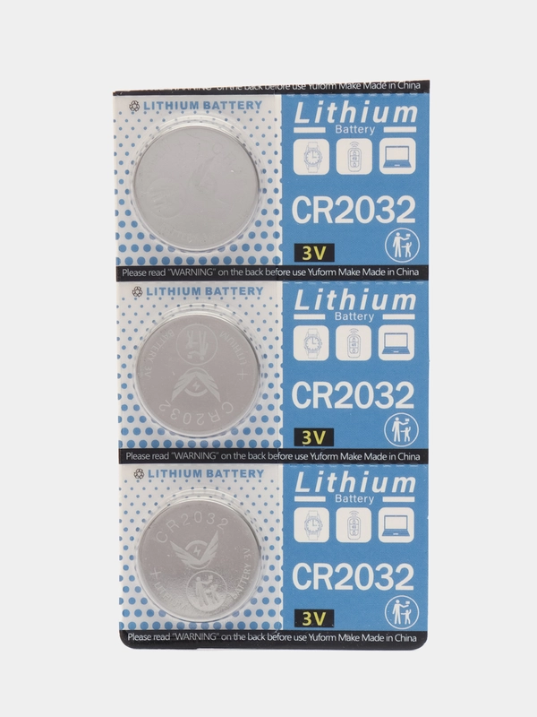 Батарейки литиевые CR2032, таблетка, в блистере, 3V