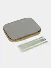 Серый меланж корзина для белья 33*44*66