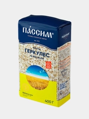 Хлопья овсяные PASSIM Геркулес "12 месяцев", отборное качество, 400 г