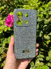 Серебряный силиконовый чехол the bling world для Xiaomi Poco X6 5G / Поко Х6 5G