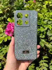 Серебряный силиконовый чехол the bling world для Xiaomi Poco X6 5G / Поко Х6 5G