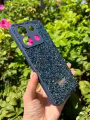 Темно-синий силиконовый чехол the bling world для Xiaomi Poco X6 5G / Поко Х6 5G