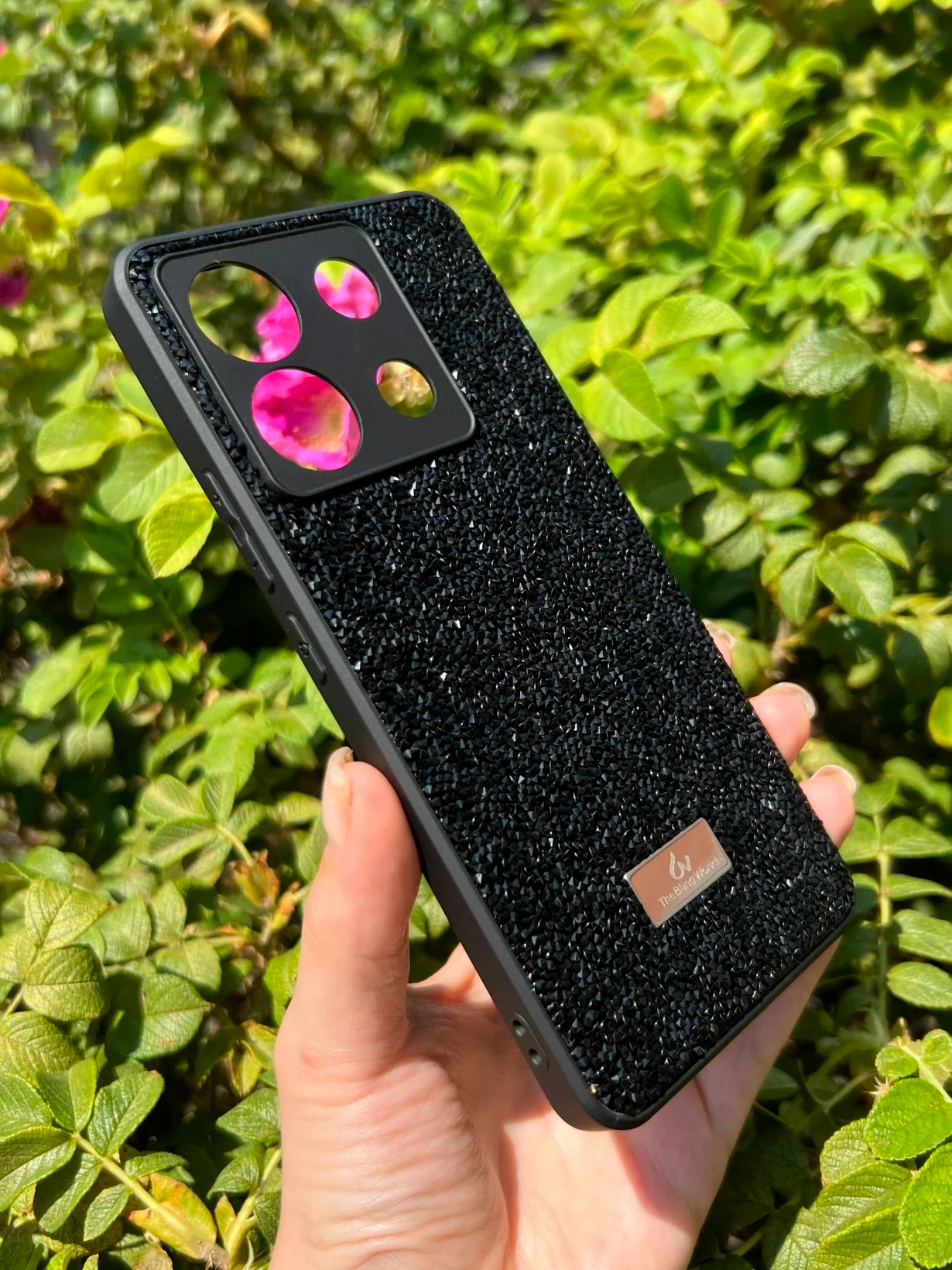 Черный силиконовый чехол the bling world для Xiaomi Poco X6 5G / Поко Х6 5G