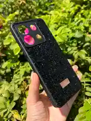 Черный силиконовый чехол the bling world для Xiaomi Poco X6 5G / Поко Х6 5G