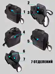 Синий сумка через плечо