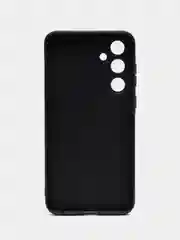 Угольный чехол Samsung Galaxy A35 / Самсунг Галакси А35, черный, силиконовый