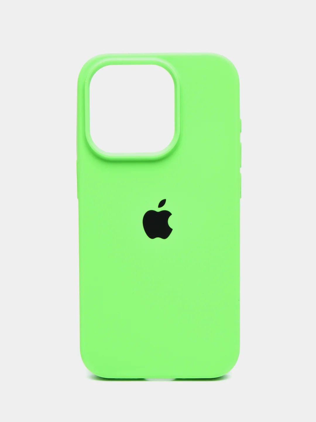 Лайм чехол силиконовый Silicone Case iPhone 15 / 15 Plus / 15 Pro / 15 Pro Max, закрытый низ