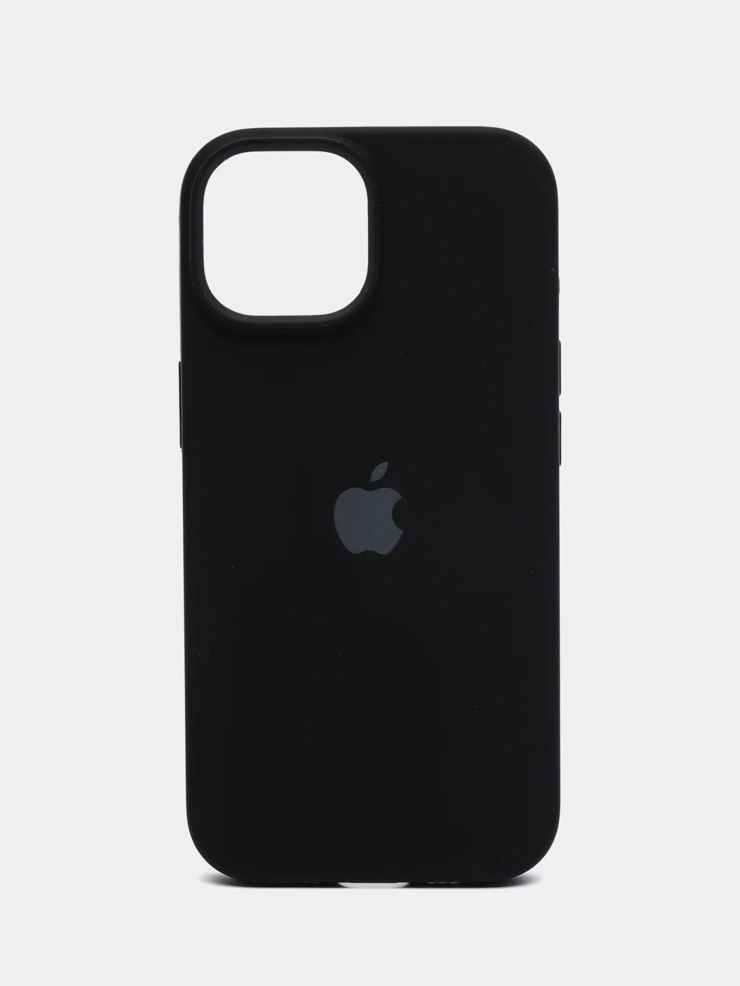 Черный чехол силиконовый Silicone Case iPhone 15 / 15 Plus / 15 Pro / 15 Pro Max, закрытый низ