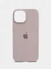 Бежевый меланж чехол силиконовый Silicone Case iPhone 15 / 15 Plus / 15 Pro / 15 Pro Max, закрытый низ