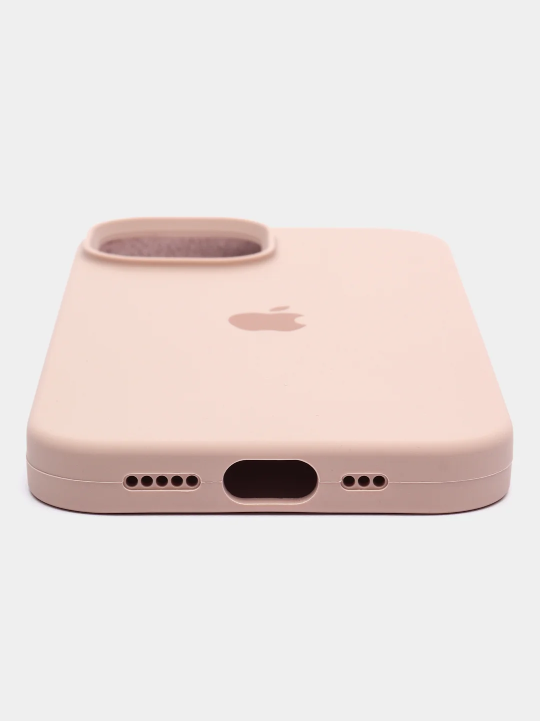 Песочный хаки чехол силиконовый Silicone Case iPhone 15 / 15 Plus / 15 Pro / 15 Pro Max, закрытый низ