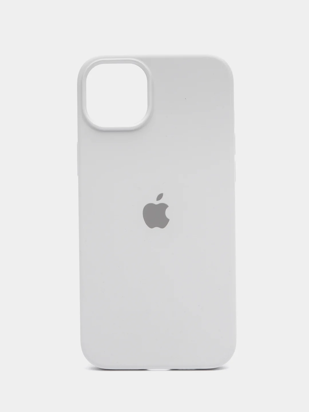 Белый чехол силиконовый Silicone Case iPhone 14 / 14 Plus / 14 Pro / 14 Pro Max, закрытый низ