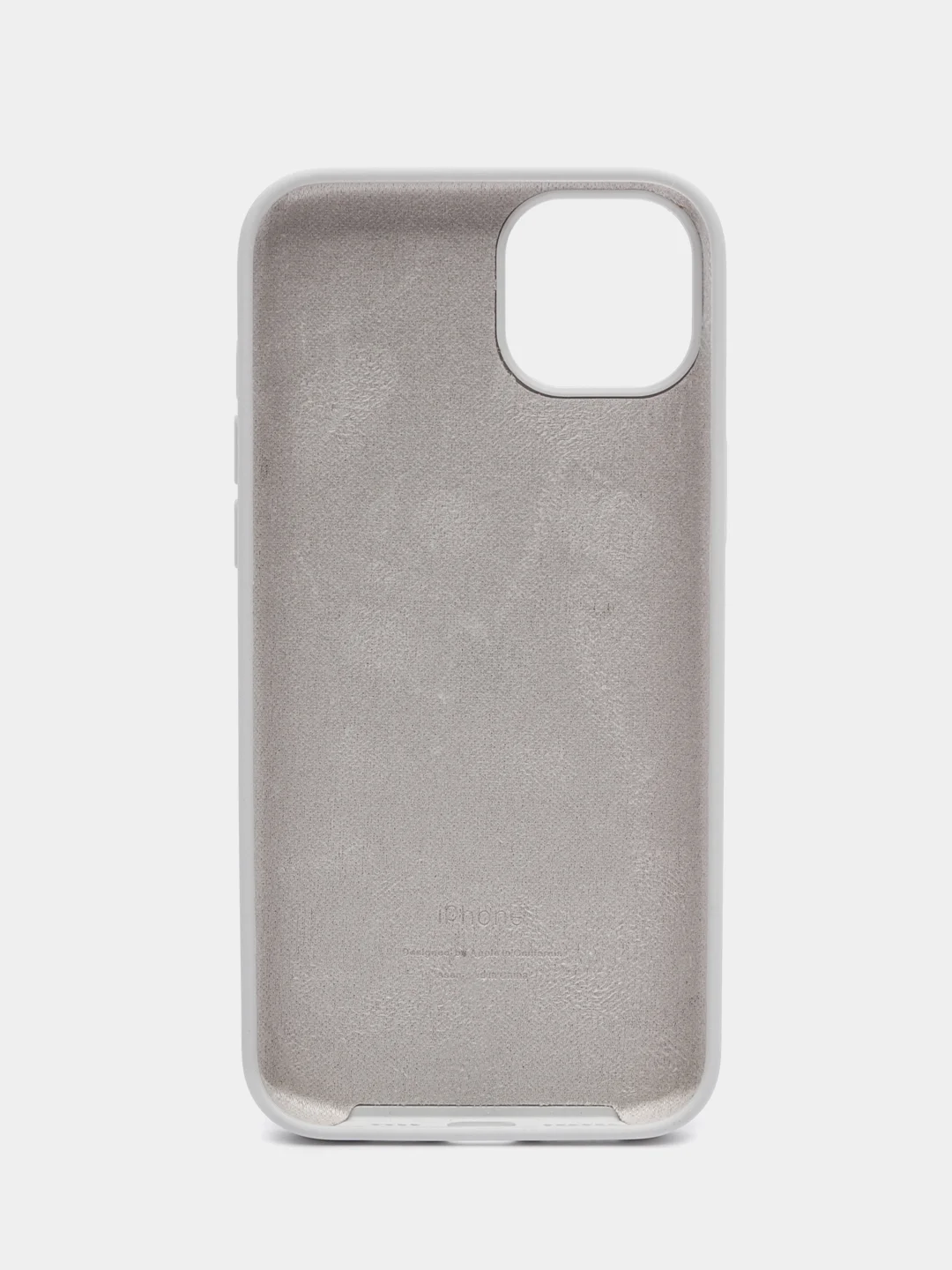 Белый чехол силиконовый Silicone Case iPhone 14 / 14 Plus / 14 Pro / 14 Pro Max, закрытый низ