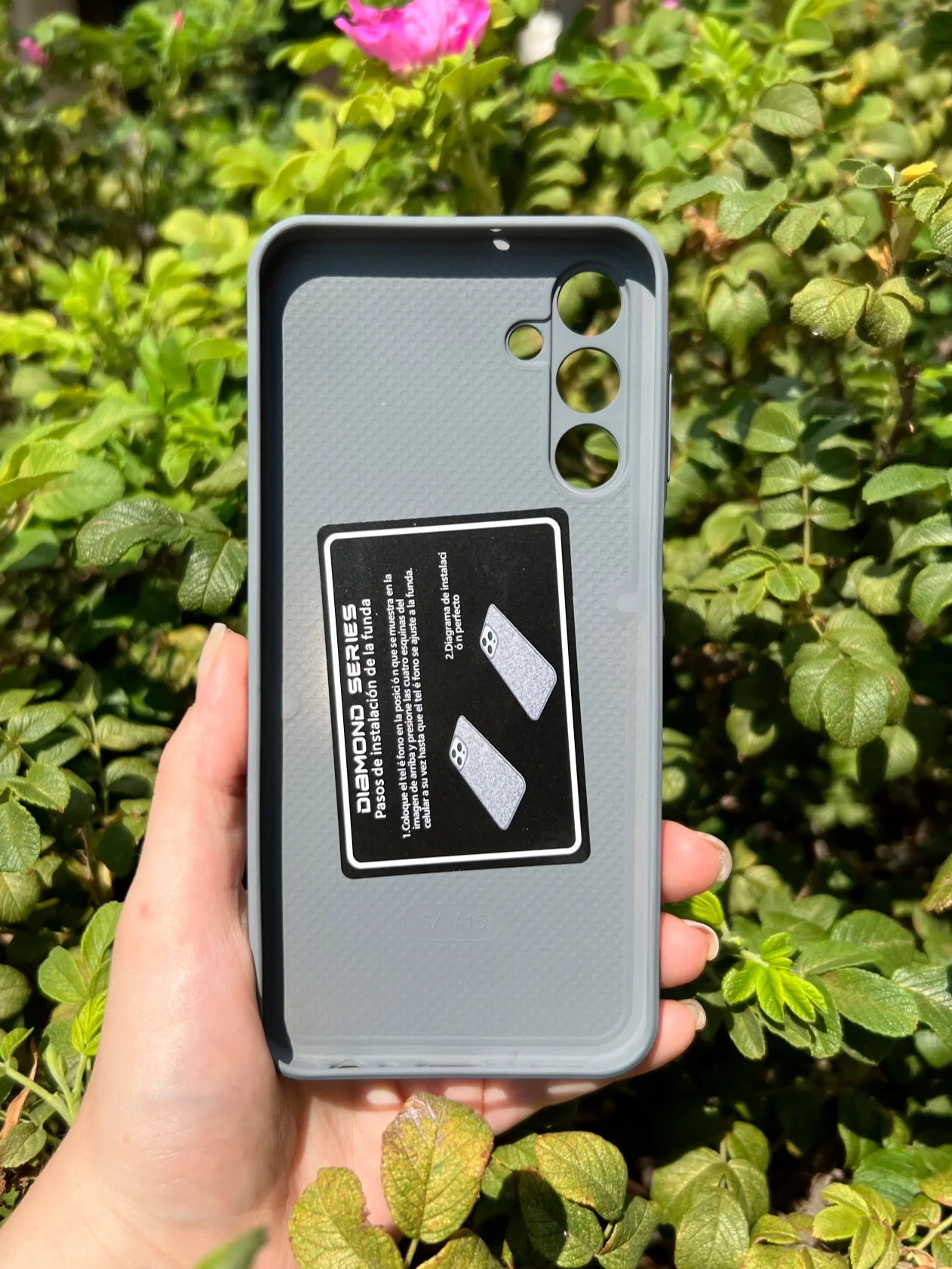 Серебряный силиконовый чехол the bling world для Samsung A15 4G / Самсунг А15 4G